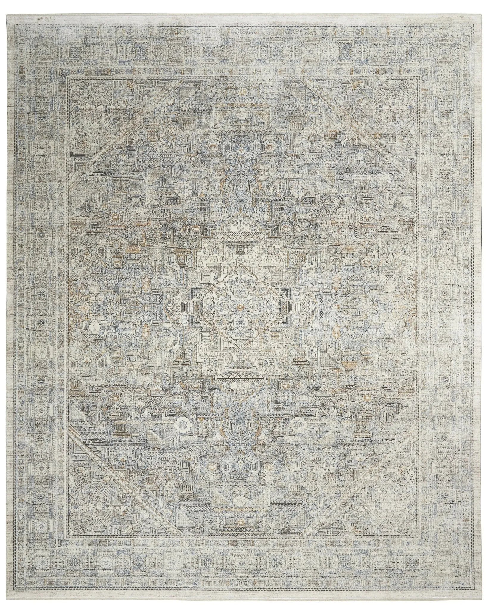 Starry Nights STN02 Cream Grey Rug - Baconco