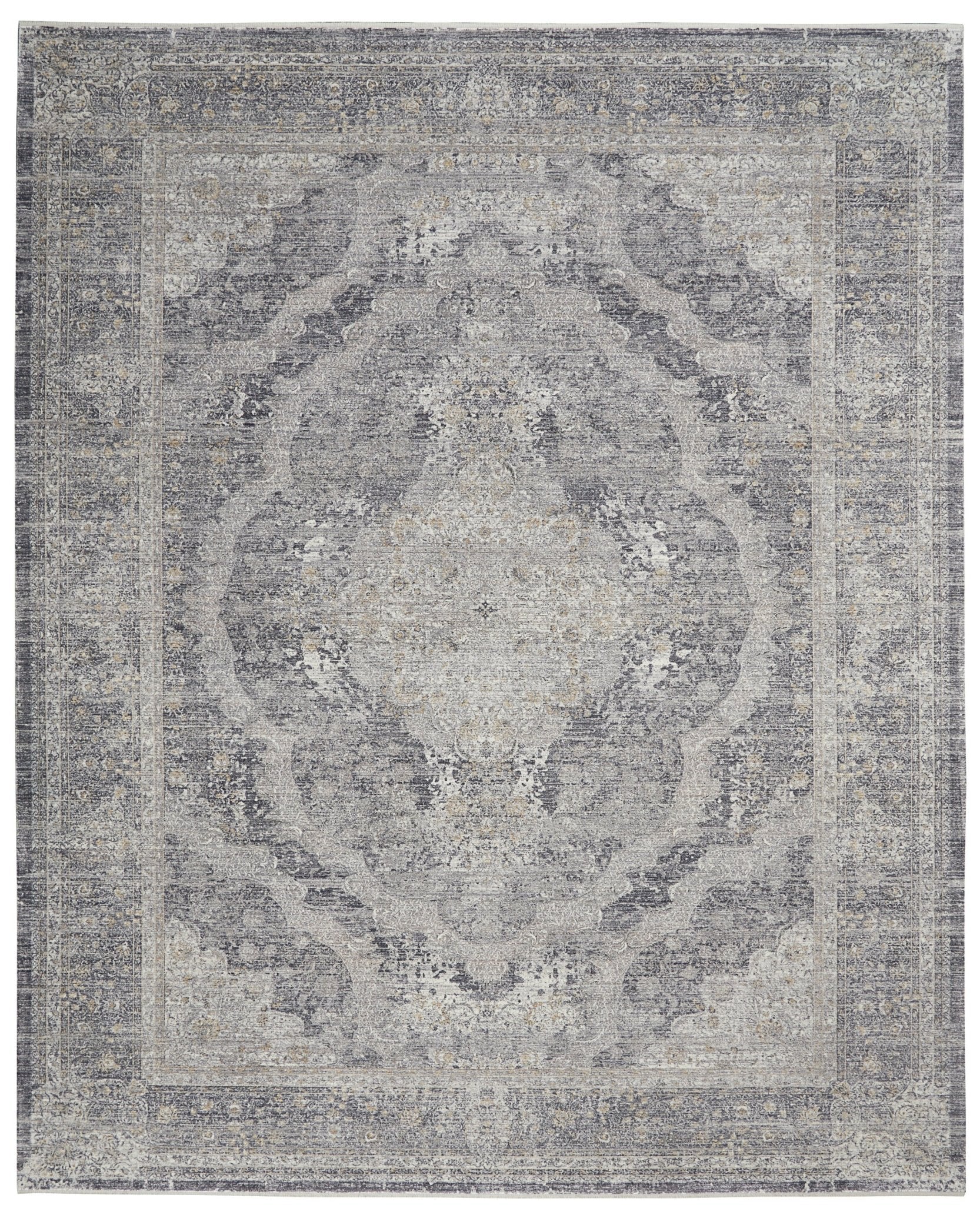 Starry Nights STN05 Charcoal/Cream Rug - Baconco