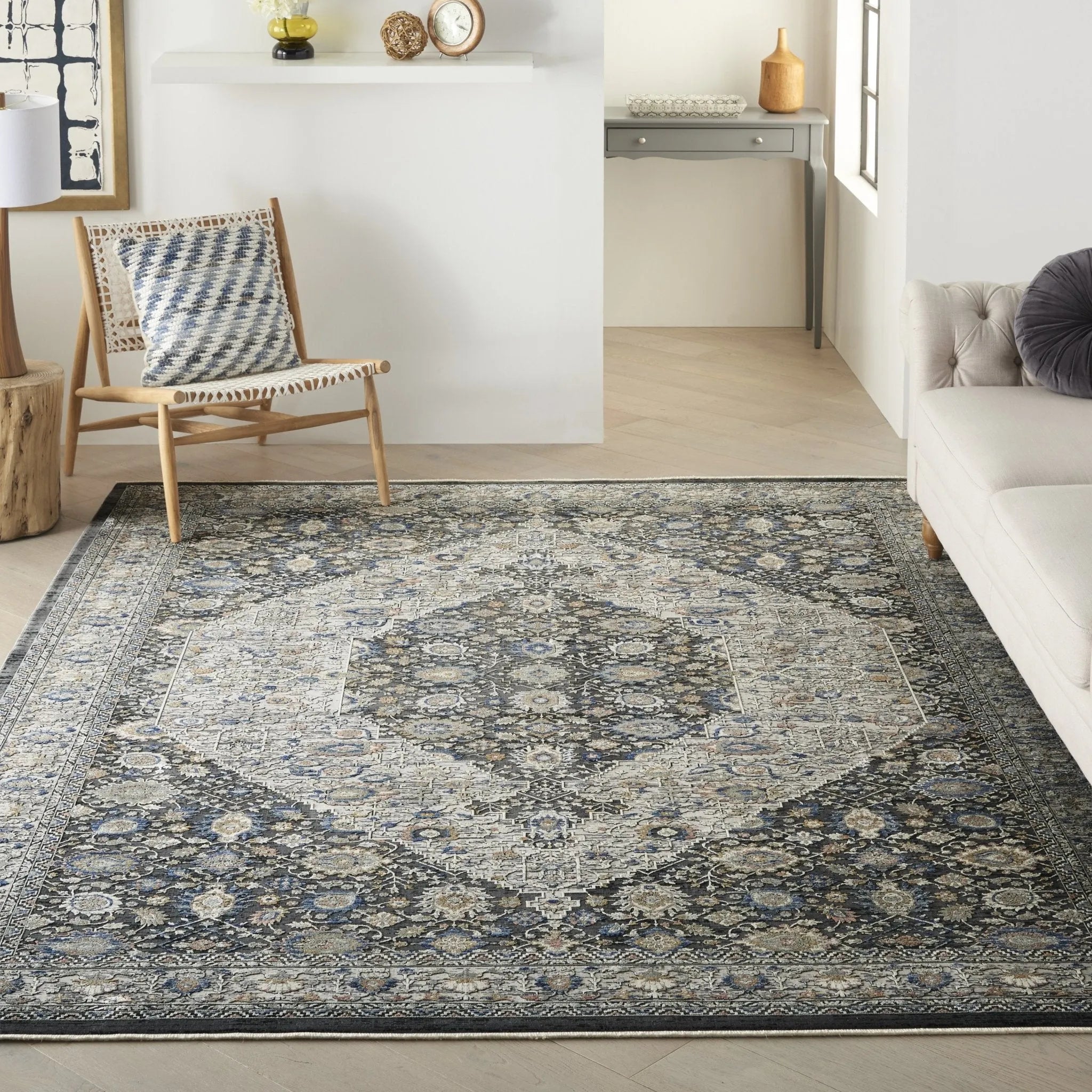 Starry Nights STN11 Grey/Blue Rug - Baconco