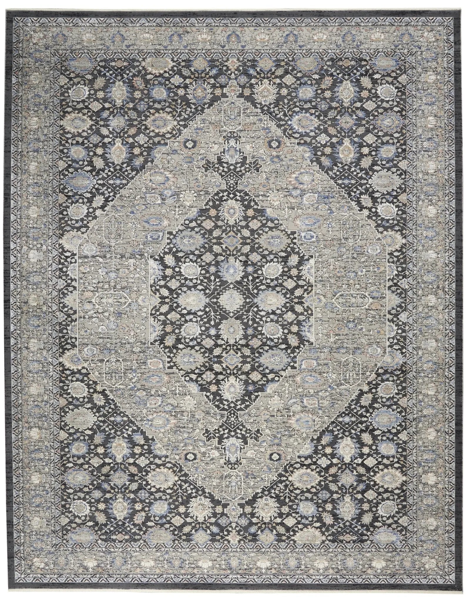 Starry Nights STN11 Grey/Blue Rug - Baconco