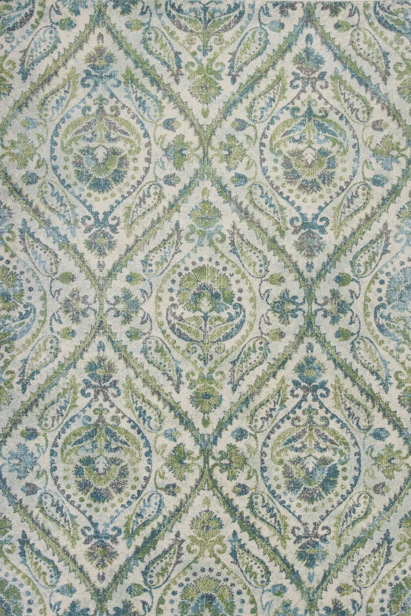 Stella 6256 Parisian Ivory/Teal Rug - Baconco