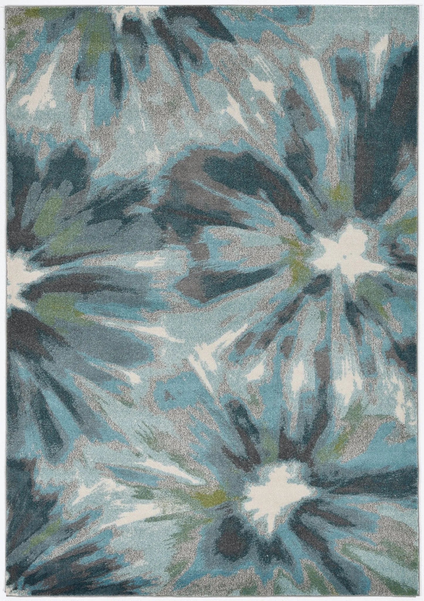 Stella 6264 Splash Teal Rug - Baconco