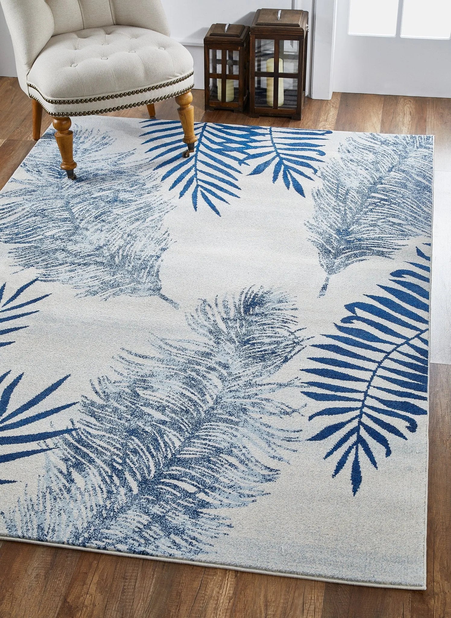 Stella 6266 Fauna Ivory/Navy Rugs - Baconco