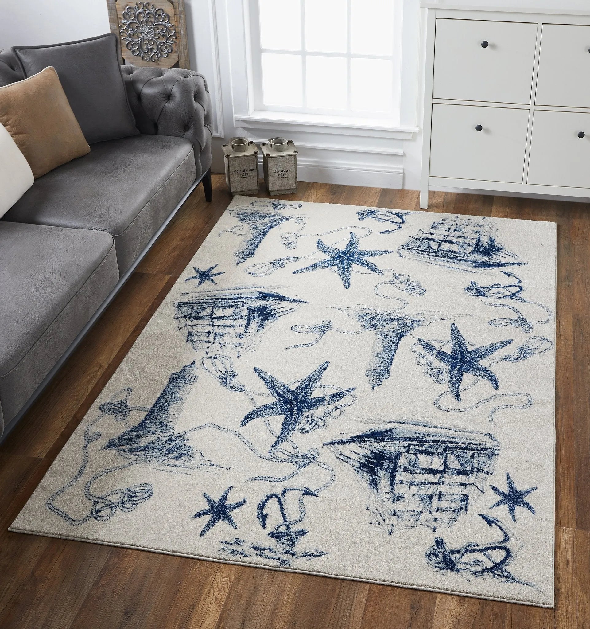 Stella 6269 Coast Ivory/Navy Rugs - Baconco