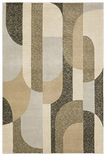 Strada Str02 Brown/Beige Rug - Baconco