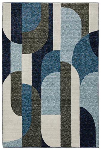 Strada Str03 Blue/Grey Rug - Baconco