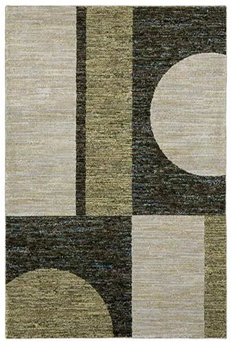 Strada Str05 Green/Beige Rug - Baconco