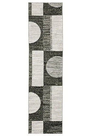 Strada STR06 Charcoal/Grey Rug - Baconco