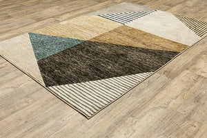 Strada Str10 Gold/Multi Rug - Baconco