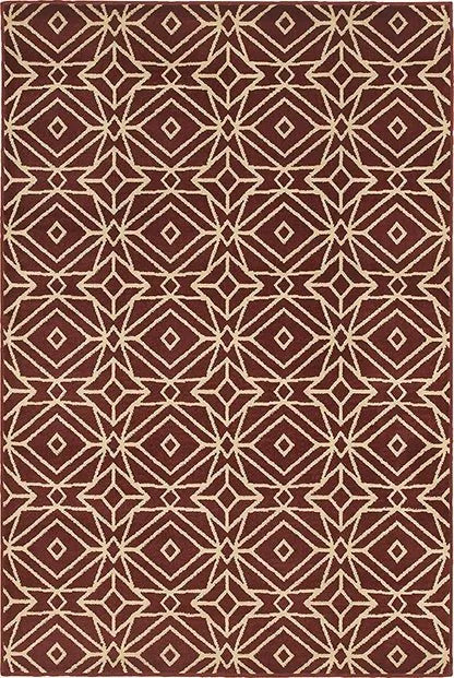 Stratton 5882B Red/Ivory Rug - Baconco