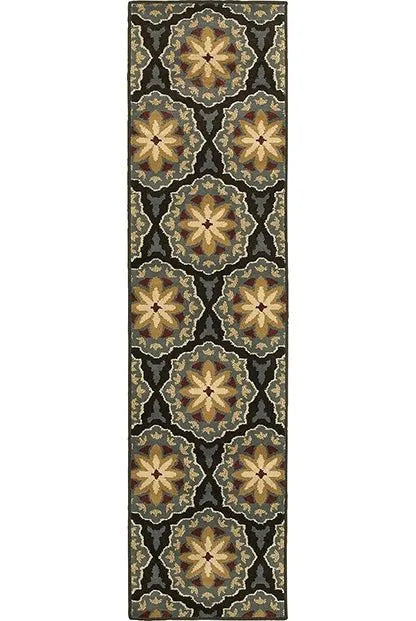 Stratton 6023A Blue/Brown Rug - Baconco