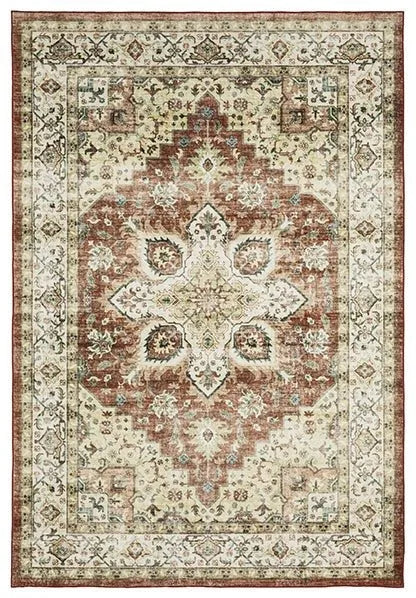 Sumter SUM01 Red/Ivory Rug - Baconco