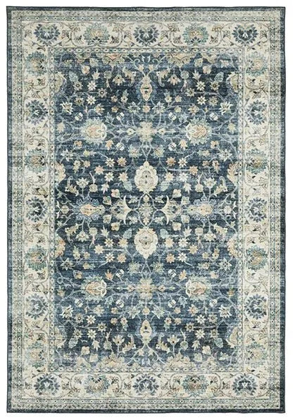 Sumter SUM02 Blue/Ivory Rug - Baconco