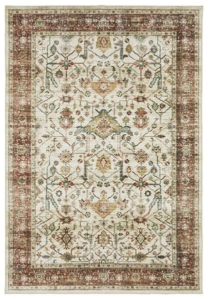 Sumter SUM05 Ivory/Red Rug - Baconco