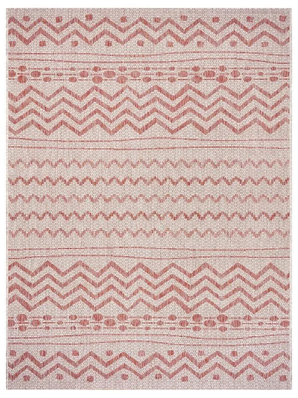 Sun shower 81244BER Beige/Red Rug - Baconco