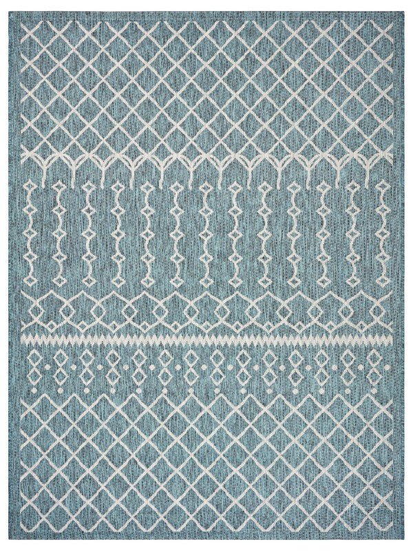 Sun shower 81247BGR Blue/Grey Rug - Baconco