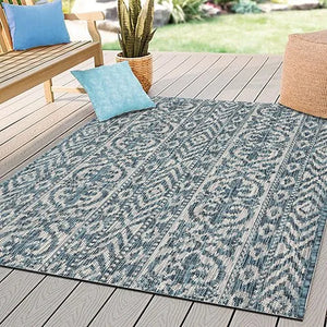 Sun shower 81250TLB Teal/Beige Rug - Baconco