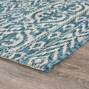 Sun shower 81250TLB Teal/Beige Rug - Baconco