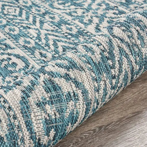 Sun shower 81250TLB Teal/Beige Rug - Baconco