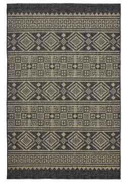 Sun Shower LR81241 Black Brown Rug - Baconco