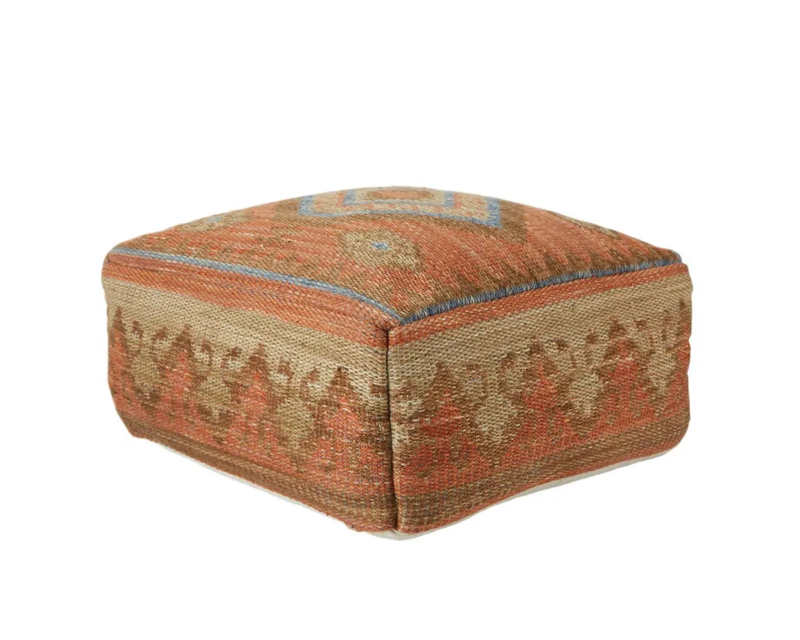 Sundial SND01 Orange/Blue Pouf - Baconco