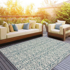 Sunshower Lr81242 Blue/Green Rug - Baconco