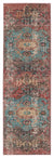 Swoon SWO01 Teal/Red Rug - Baconco