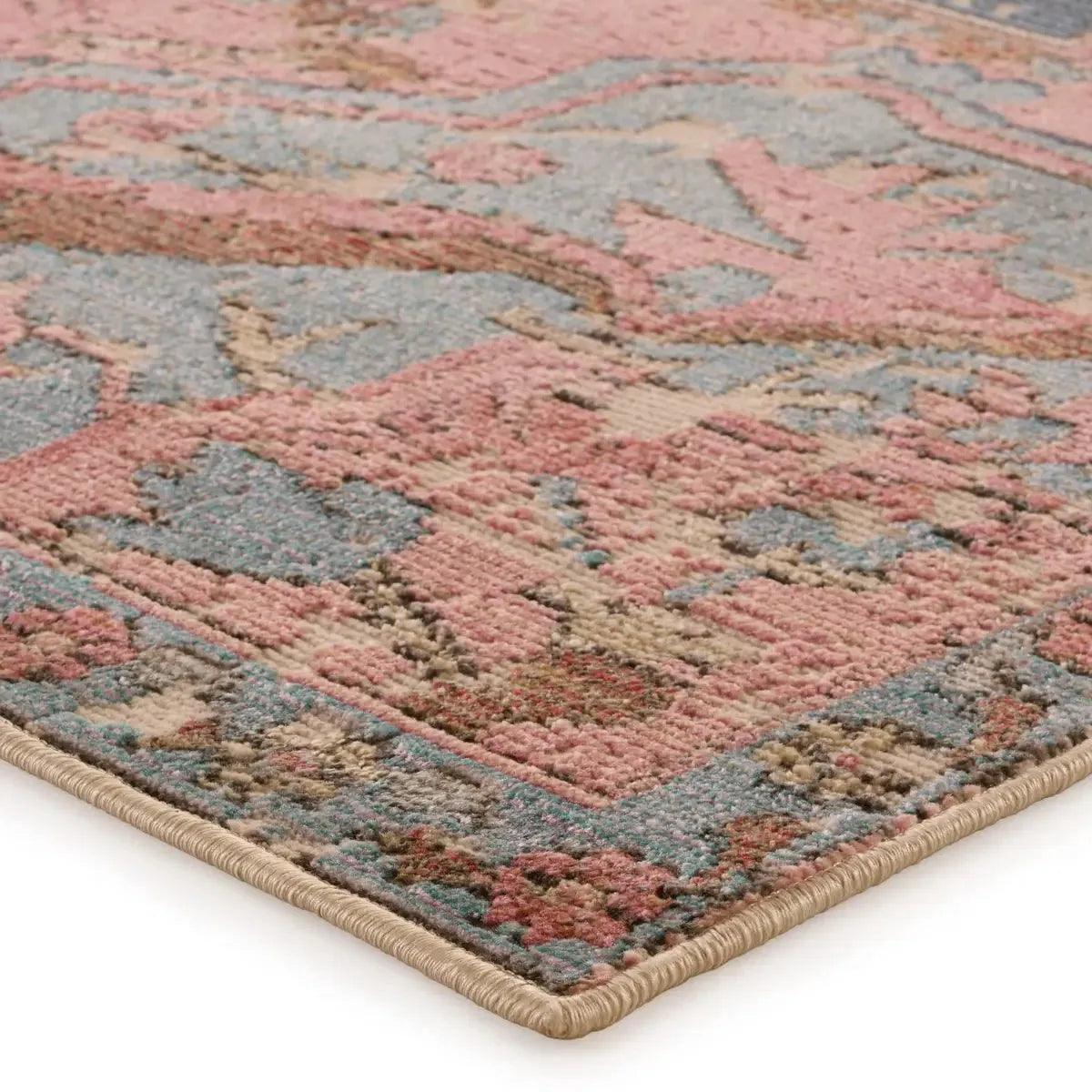 Swoon SWO02 Blue/Pink Rug - Baconco