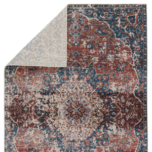 Swoon SWO08 Deep Red/Blue Rug - Baconco