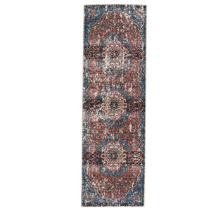 Swoon SWO08 Deep Red/Blue Rug - Baconco