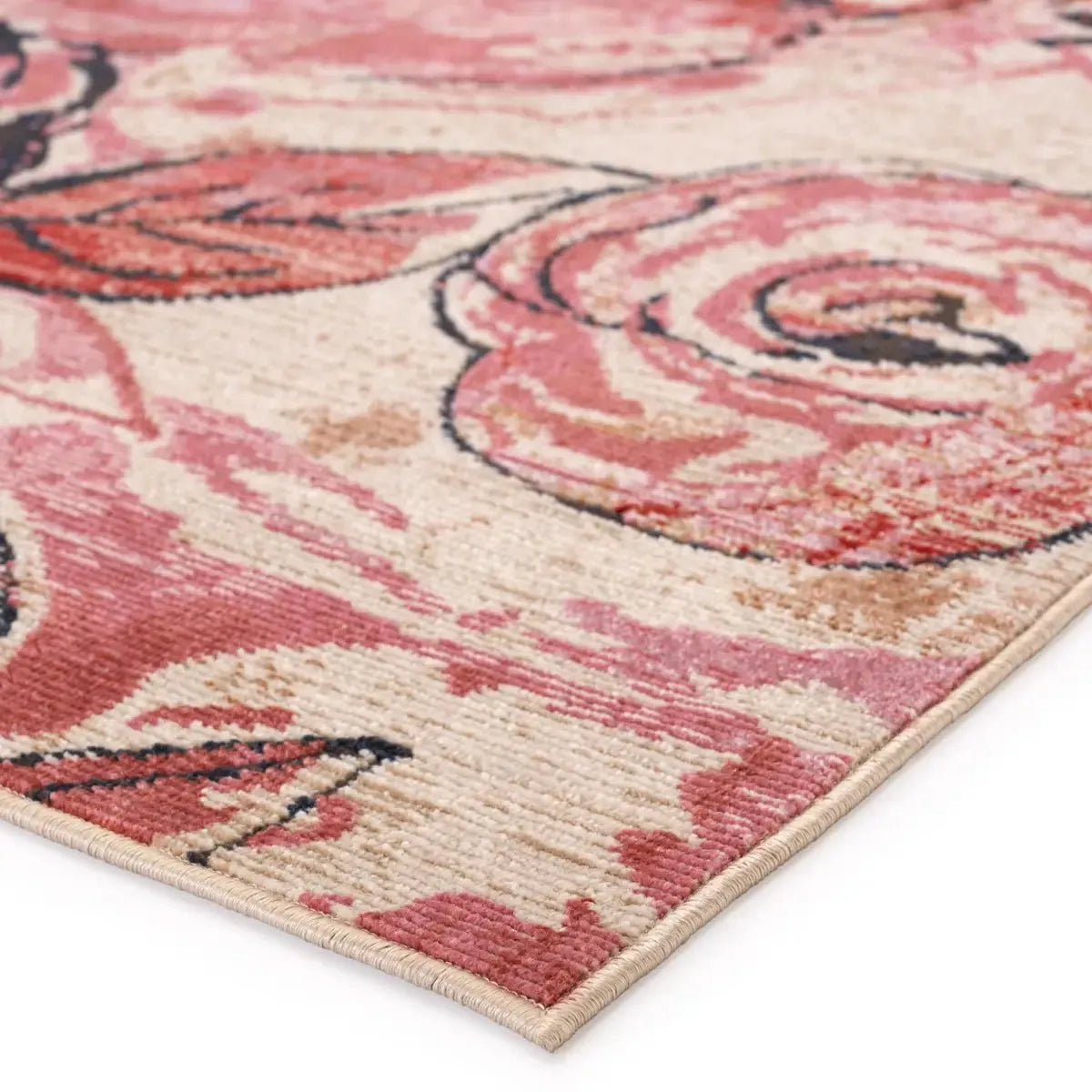 Swoon SWO14 Pink/Cream Rug - Baconco