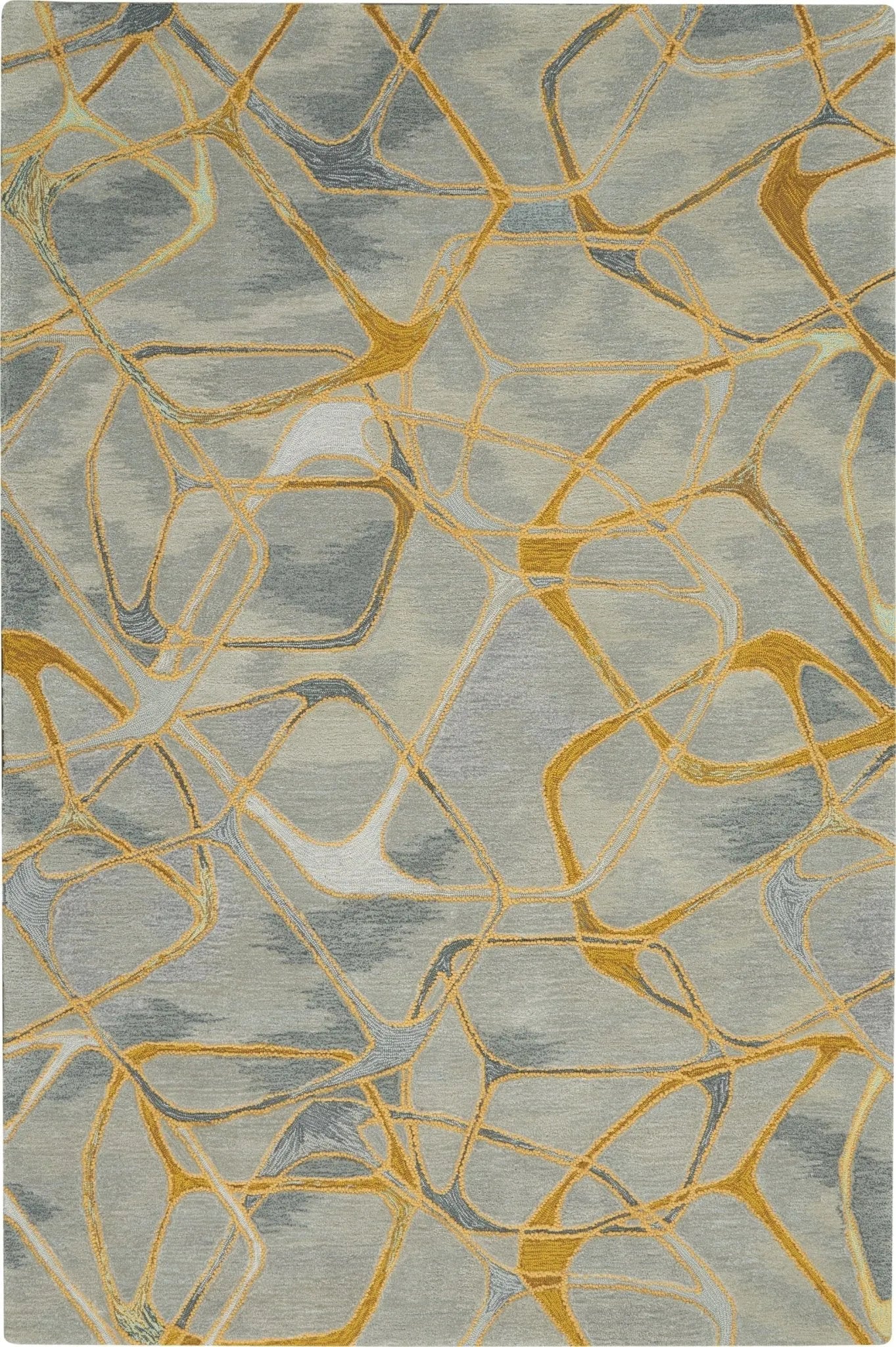 Symmetry SMM05 Grey/Yellow Rug - Baconco