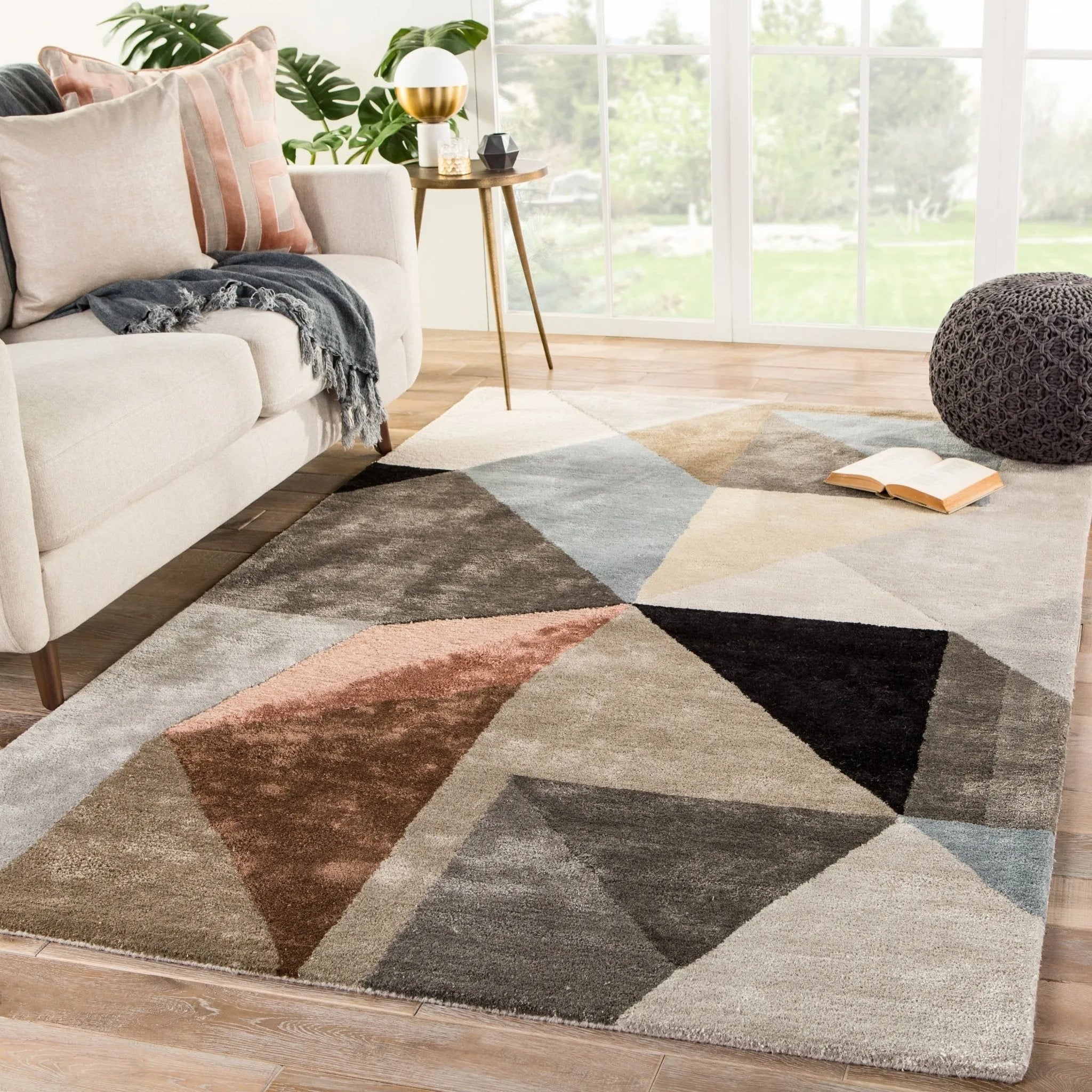 Syntax SYN02 Scalene Gray/Blue Rug - Baconco