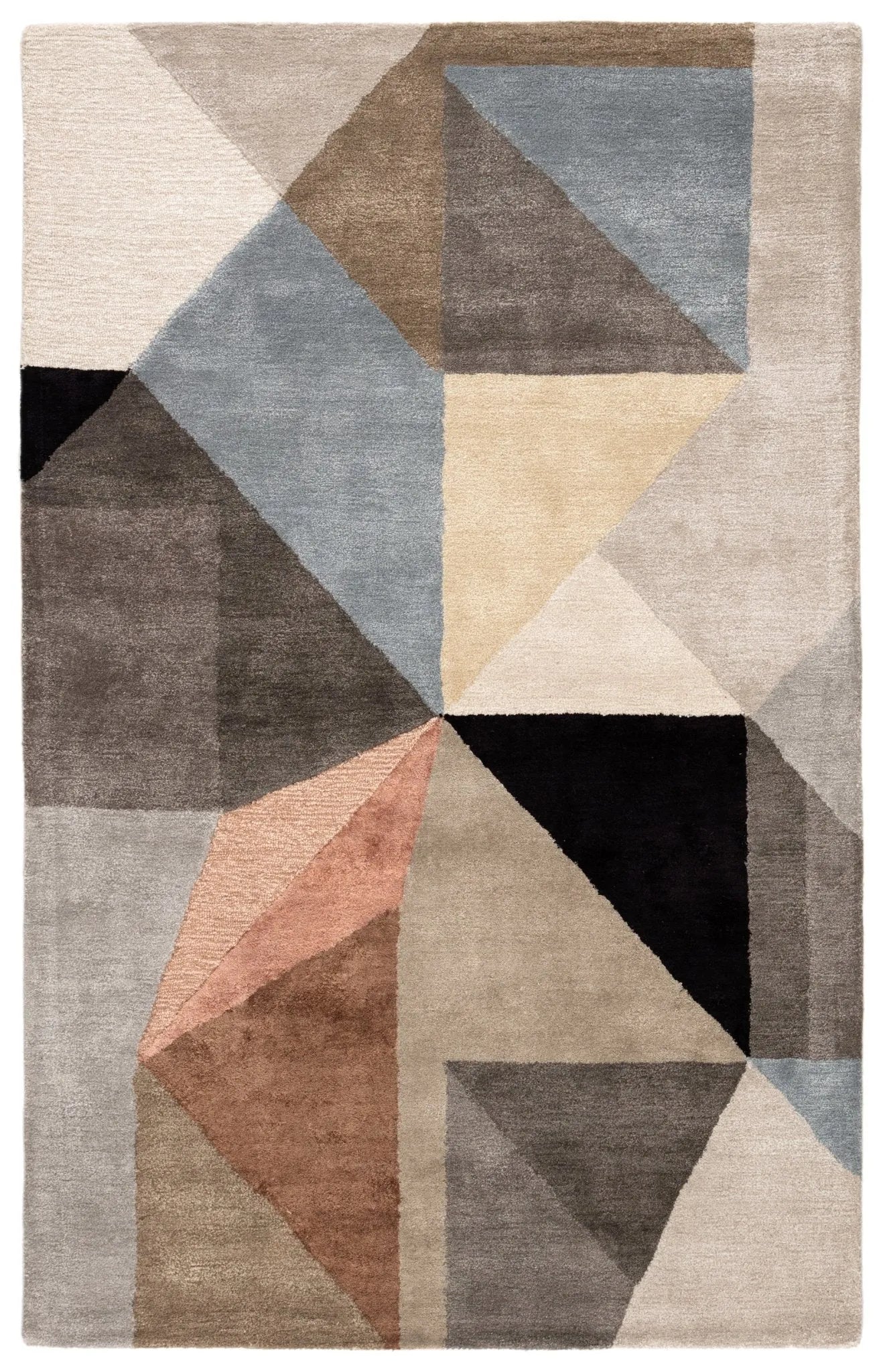 Syntax SYN02 Scalene Gray/Blue Rug - Baconco