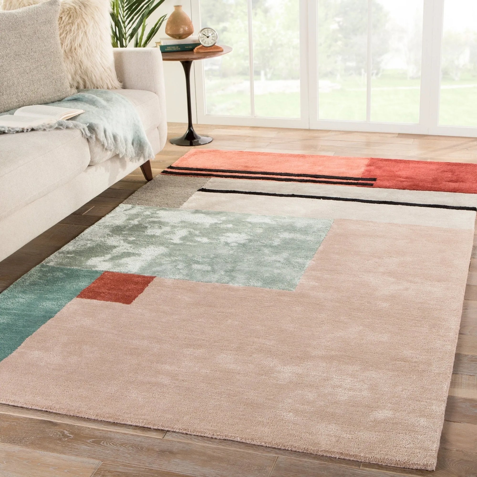 Syntax SYN04 Segment Pink/Red Rug - Baconco