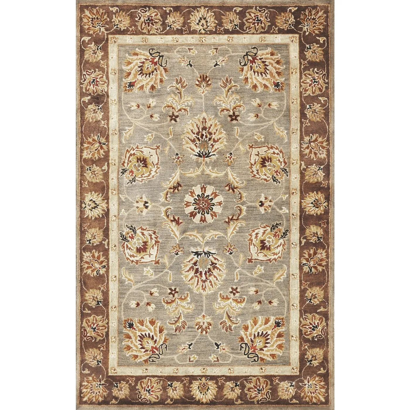 Syriana 6000 Mahal Grey/Mocha Rug - Baconco