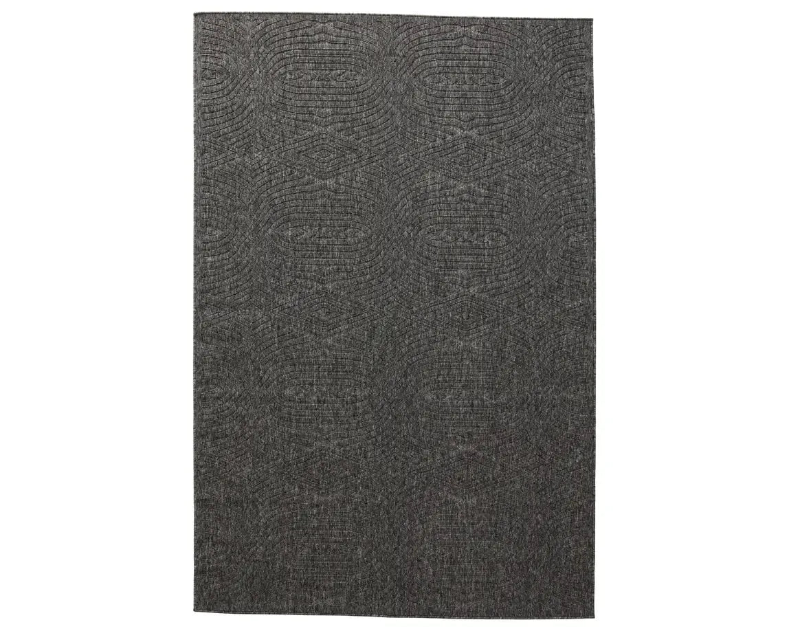 Tajiri TNC01 Black/Dark Grey Rug - Baconco