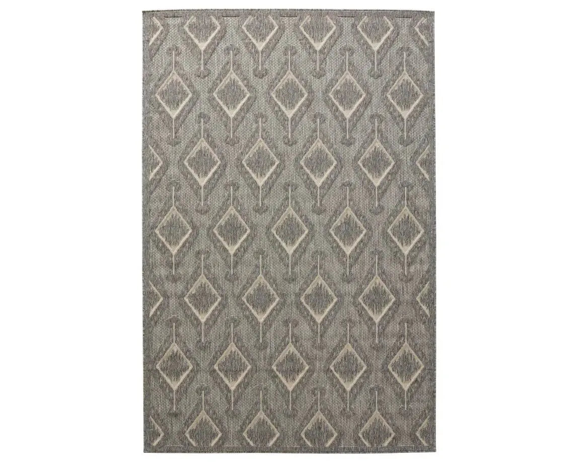 Tajiri TNC03 Light Grey/Cream Rug - Baconco