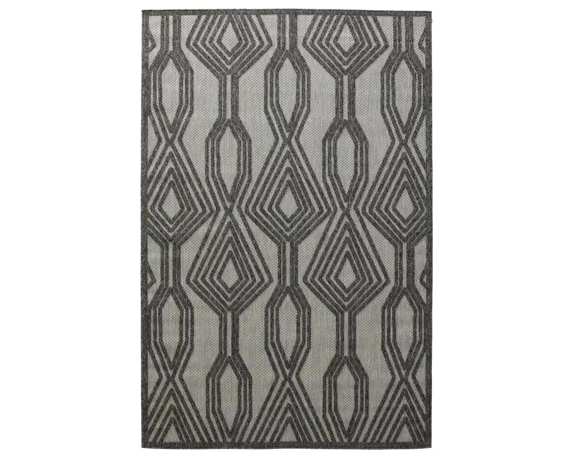 Tajiri TNC05 Dark Grey/Silver Rug - Baconco