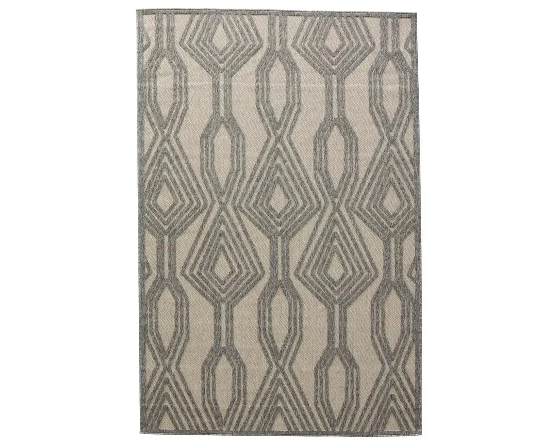 Tajiri TNC06 Cream/Light Grey Rug - Baconco