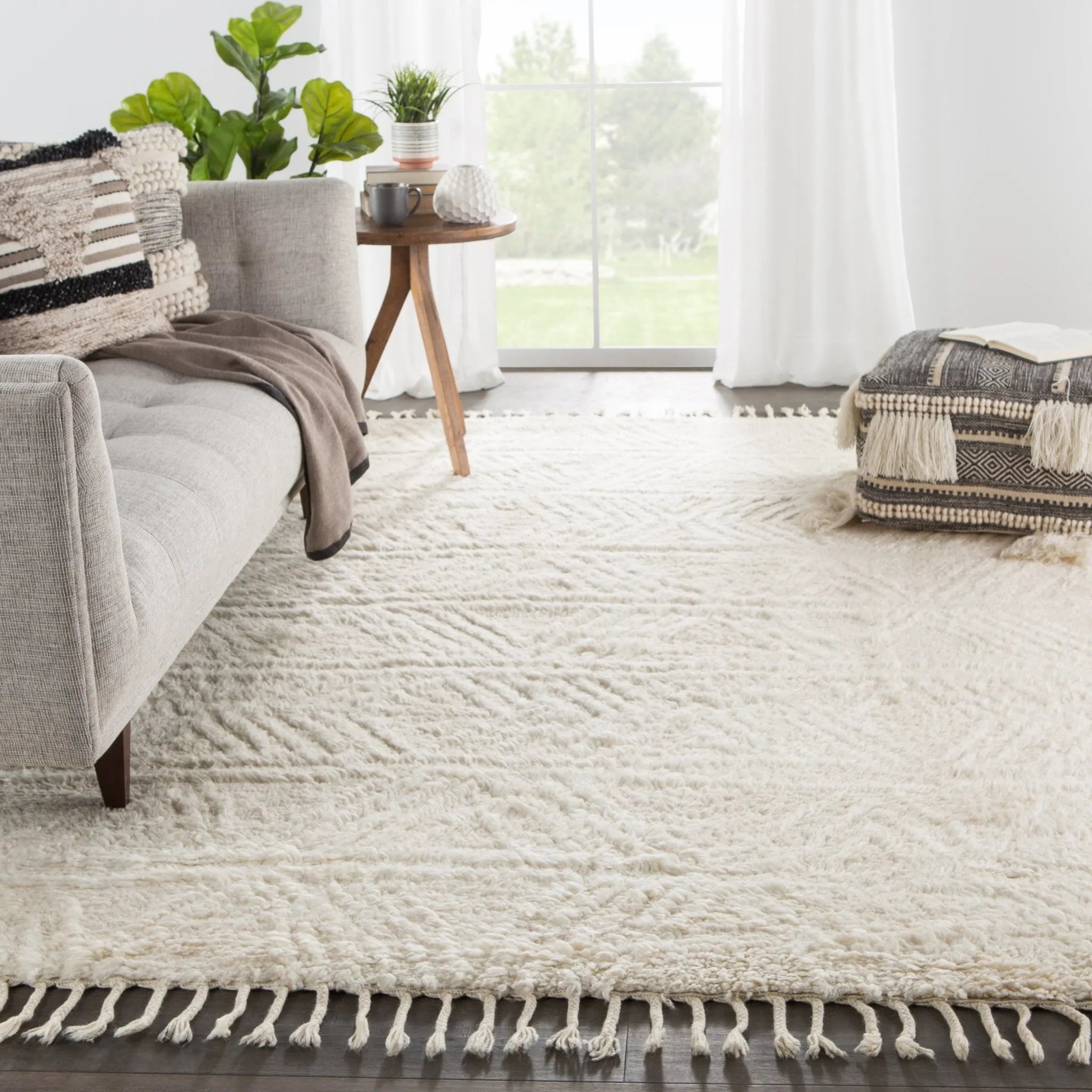 Tala TAL07 Akka Cream Rug - Baconco