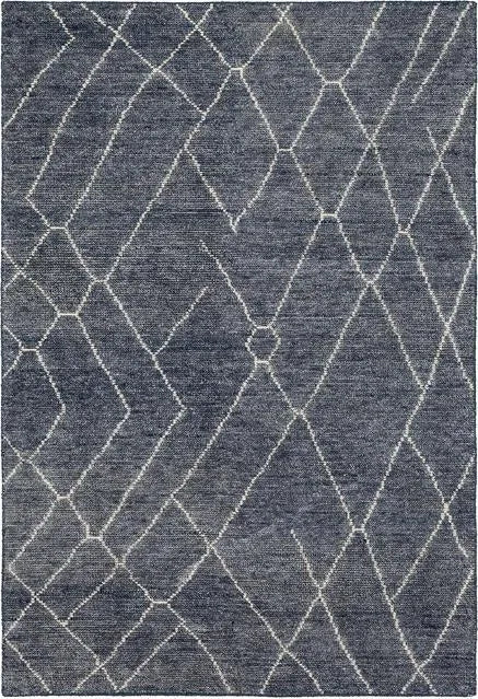 Tangier Rg192 3259 Spartel Blue Steel Rug - Baconco