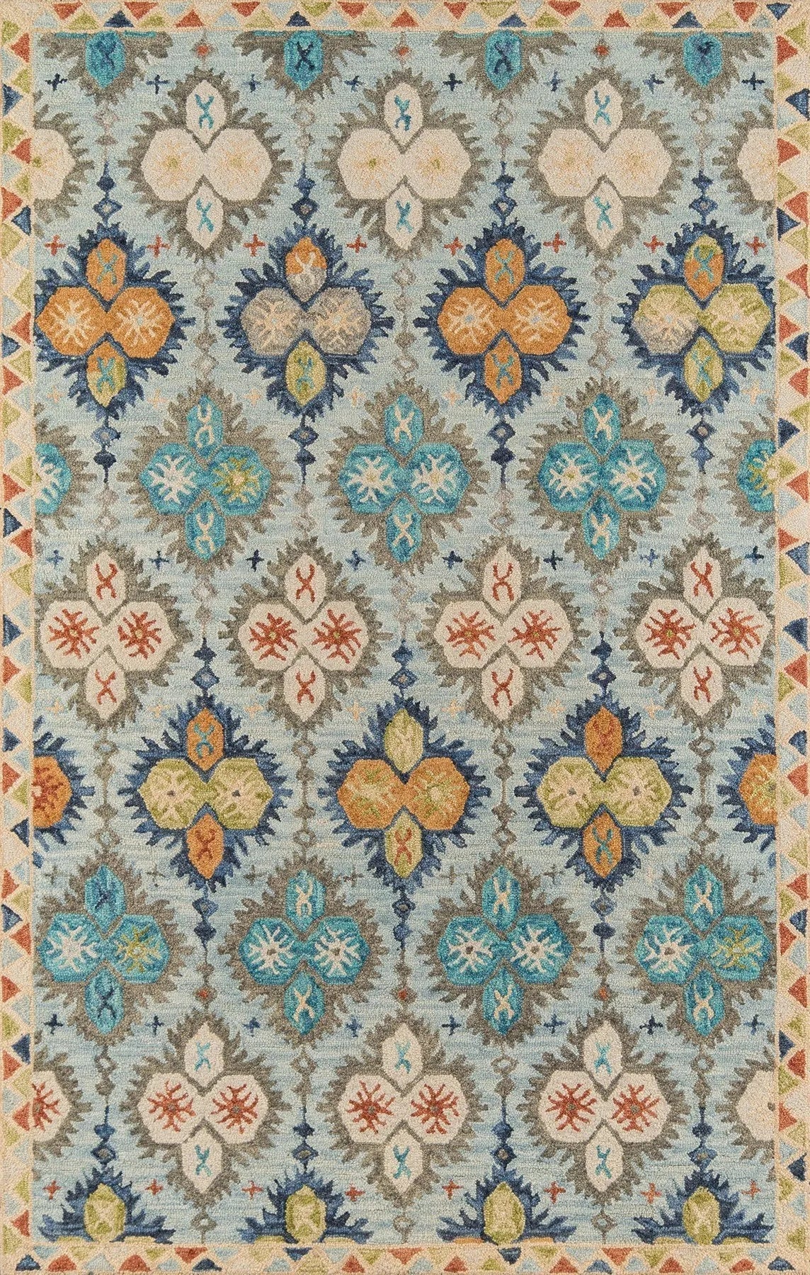 Tangier TAN 17 Blue Rug - Baconco