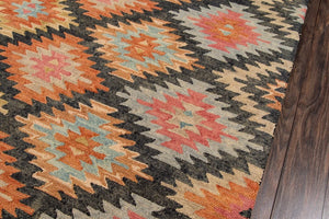 Tangier TAN 19 Black Rug - Baconco