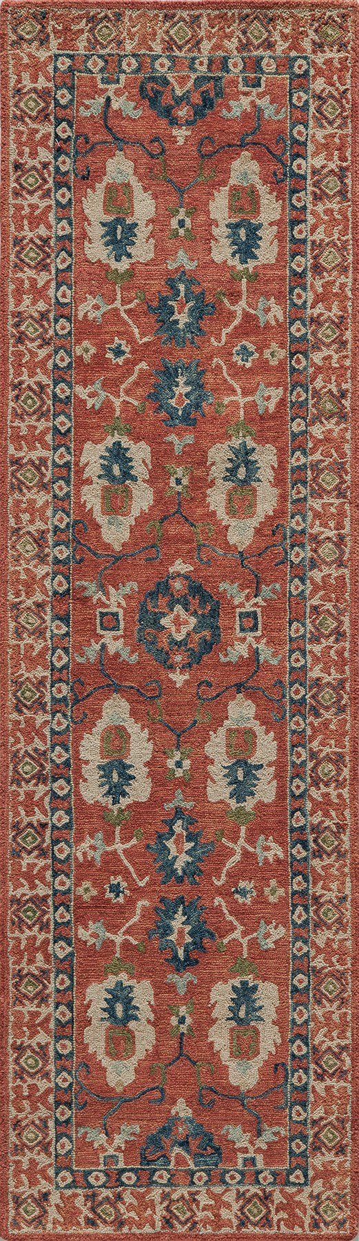 Tangier TAN 3 Red Rug - Baconco