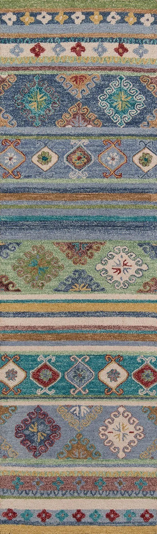 Tangier TAN 32 Blue Rug - Baconco