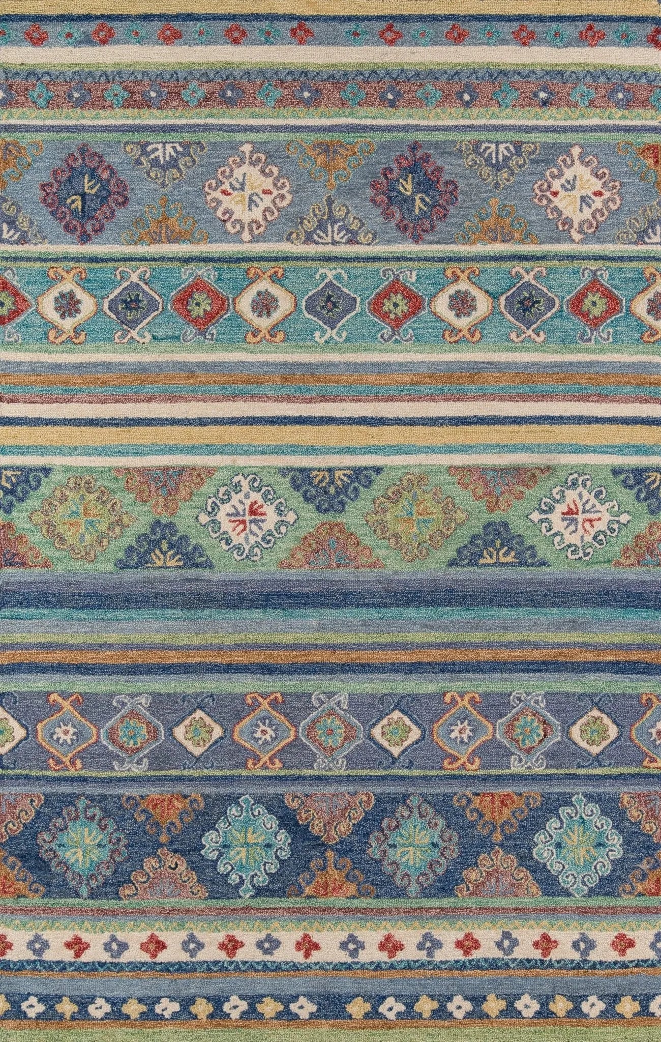 Tangier TAN 32 Blue Rug - Baconco