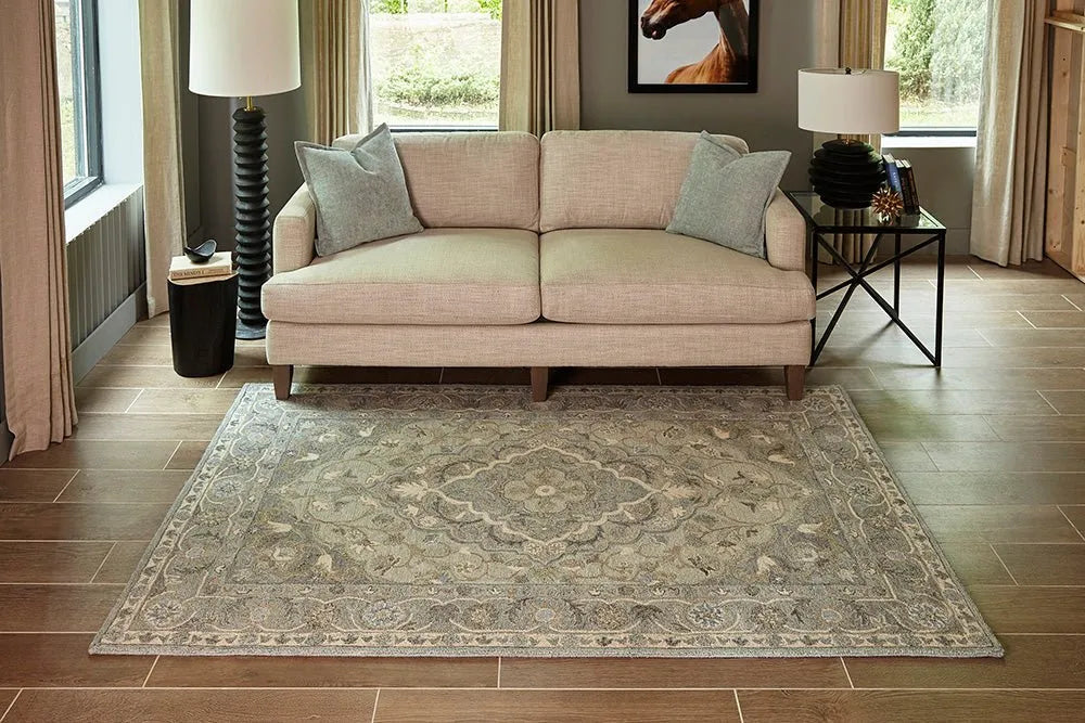 Tangier TAN 33 Blue Rug - Baconco