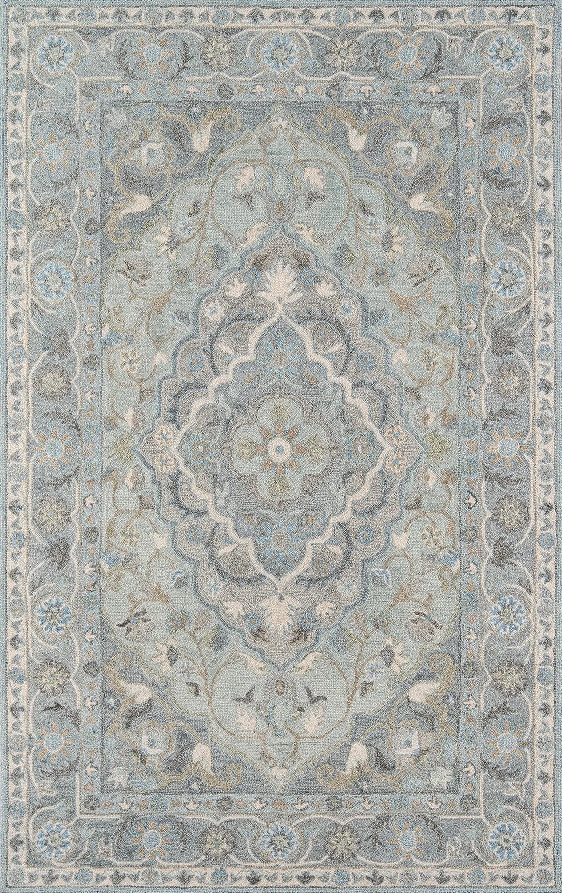 Tangier TAN 33 Blue Rug - Baconco