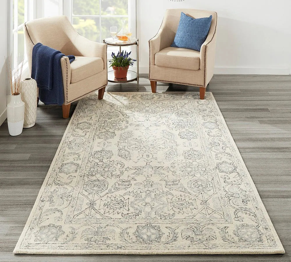 Tangier TAN37 Ivory Rug - Baconco